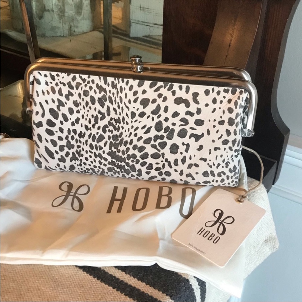 HOBO Lauren Specialty Hide Collection Lauren Cheetah Print Clutch Retails 168.00
